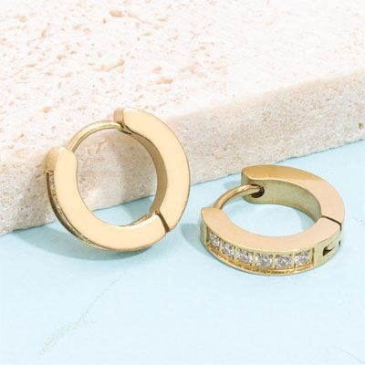 stainless steel hoop earring
