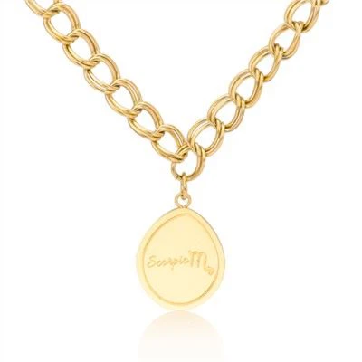 Collar con colgante de constelación de cadena circular