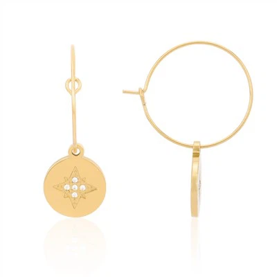 Pendientes De Aro Fino Con Charm