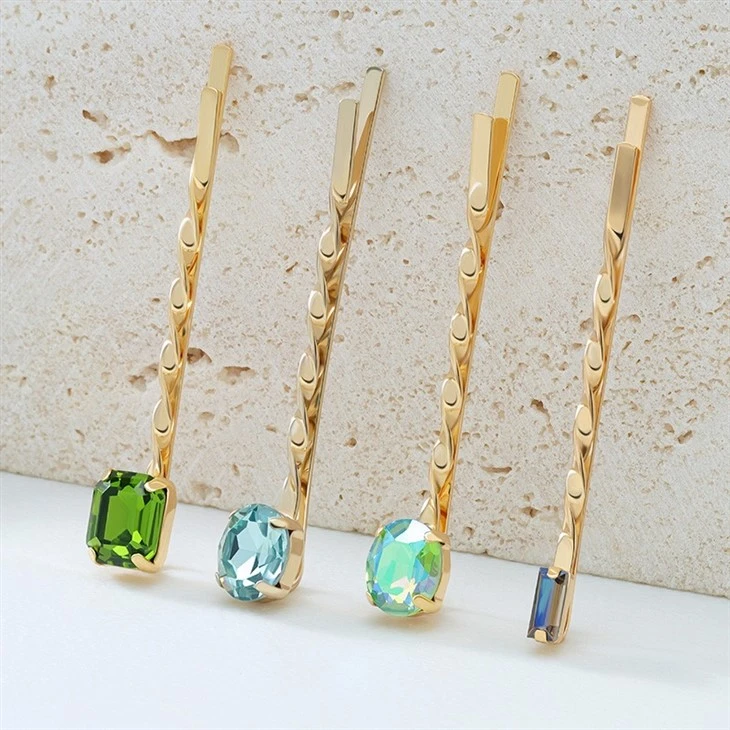 Baguette Zircon Stone Hairpin