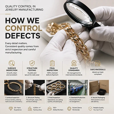 Control de calidad en la fabricación de joyas: cómo controlamos los defectos