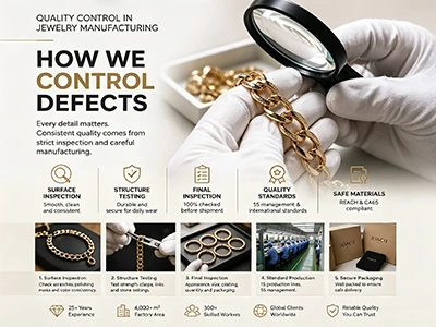 Control de calidad en la fabricación de joyas: cómo controlamos los defectos