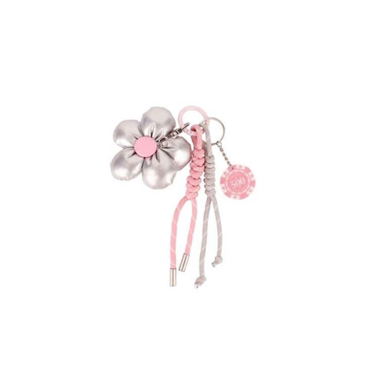 PU Leather Lanyard Keychain | Braided Rope Floral Bow Charm suppliers