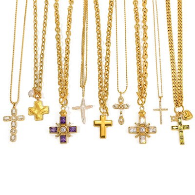 Collares cruzados de acero inoxidable 316