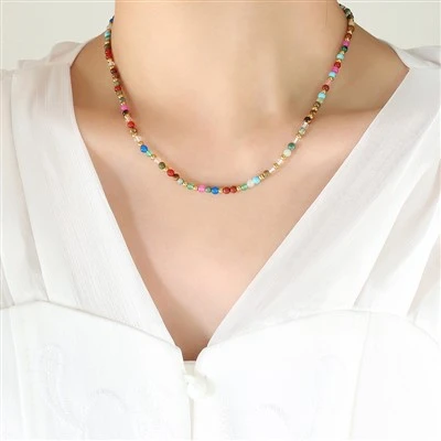 Collar Boho Piedra Natural