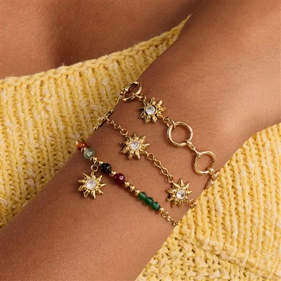 Pulsera de sol de acero inoxidable
