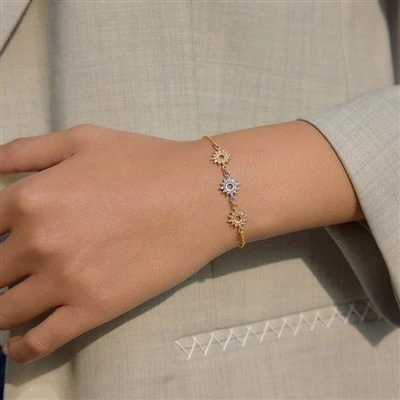 Pulsera Triple Sol Circonitas