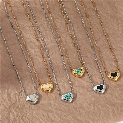 Collares con colgante de corazón vintage