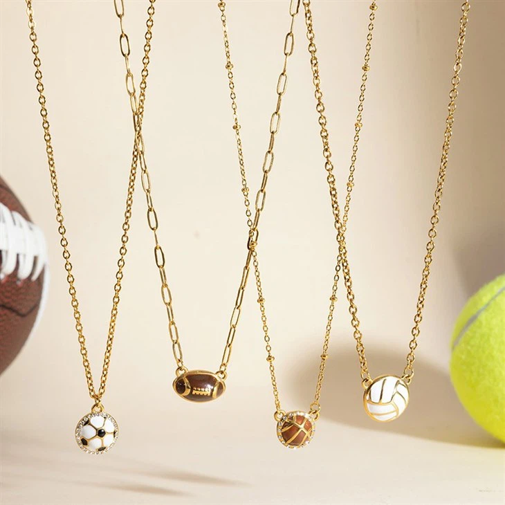Sports Enamel Pendant Necklace price