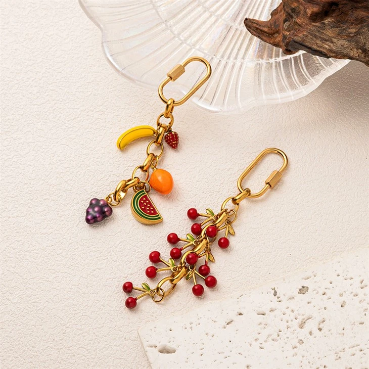 Charm de llavero de frutas de verano