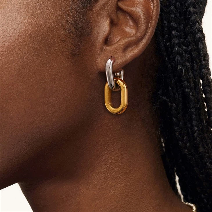 Two Tone Stud Earrings best