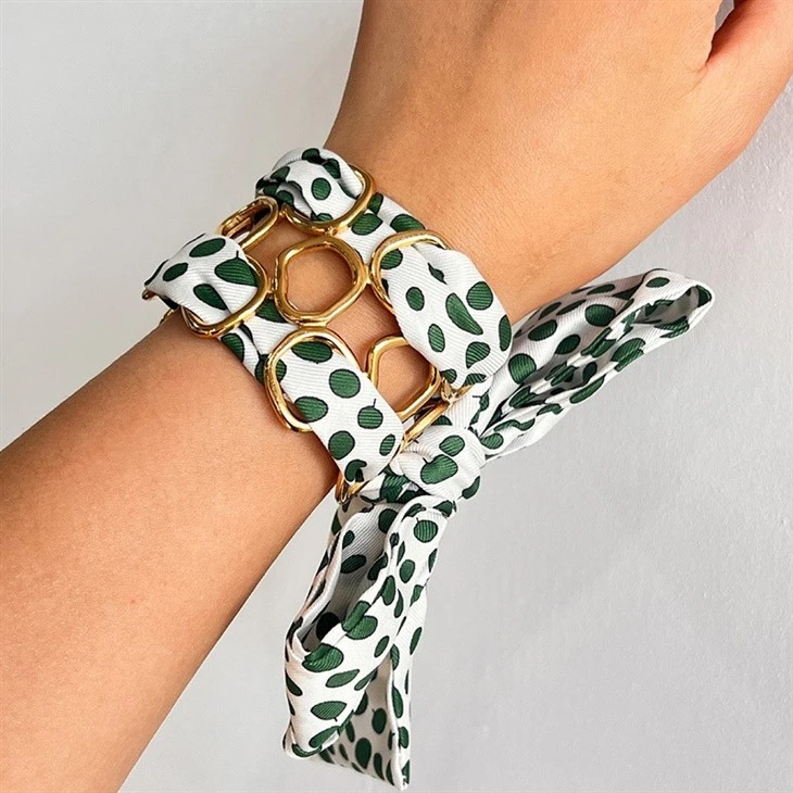 Wide Scarf Square Link Cuff Bangle suppliers